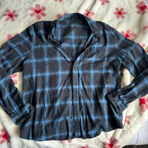 Forever 21 blue and black flannel